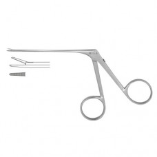 McGee Micro Alligator Forceps Serrated-Straight Stainless Steel, 8 cm - 3" Jaw Size 4.0 x 0.8 mm